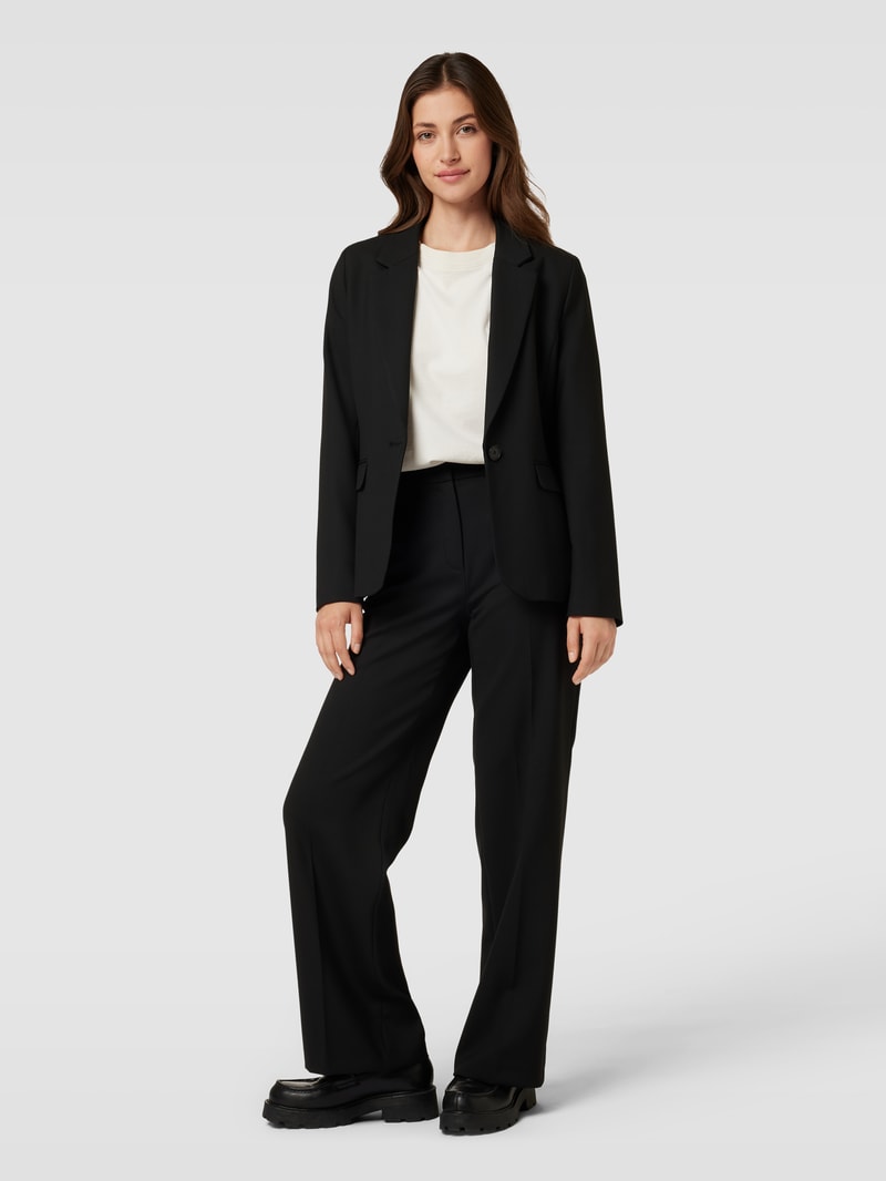 Blazer mit Knopfverschluss in schwarz