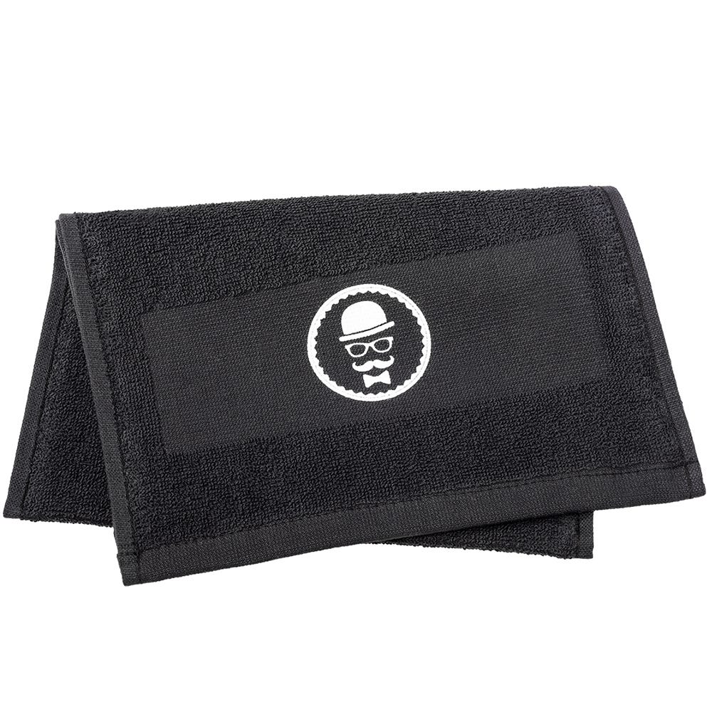 Comair Barber Handtuch Schwarz 25x70cm Rasierhandtuch