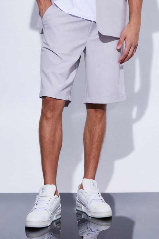 Lockere Anzug-Shorts