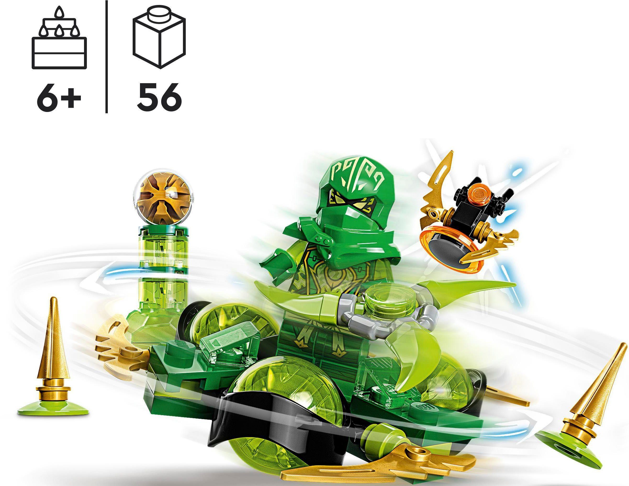 LEGO® Konstruktionsspielsteine Lloyds Drachenpower-Spinjitzu-Spin (71779), LEGO® NINJAGO, (56 St), Made in Europe