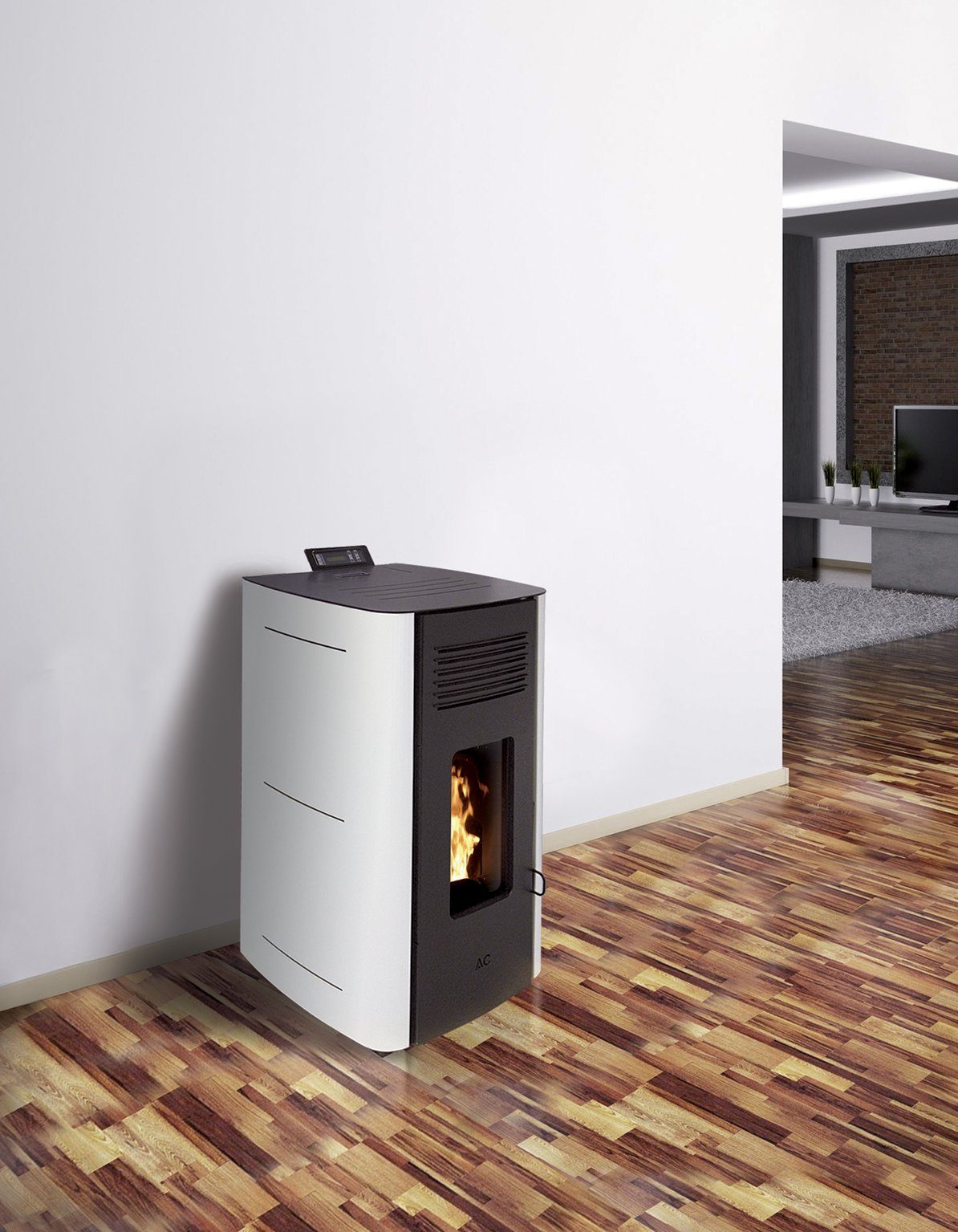 interstoves Pelletofen Pelletofen wassergeführt Elio 13 H2O, 13,80 kW, wassergeführter Pelletofen