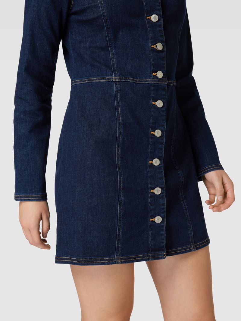 Jeanskleid mit Knopfleiste Modell 'VEDA' in jeans