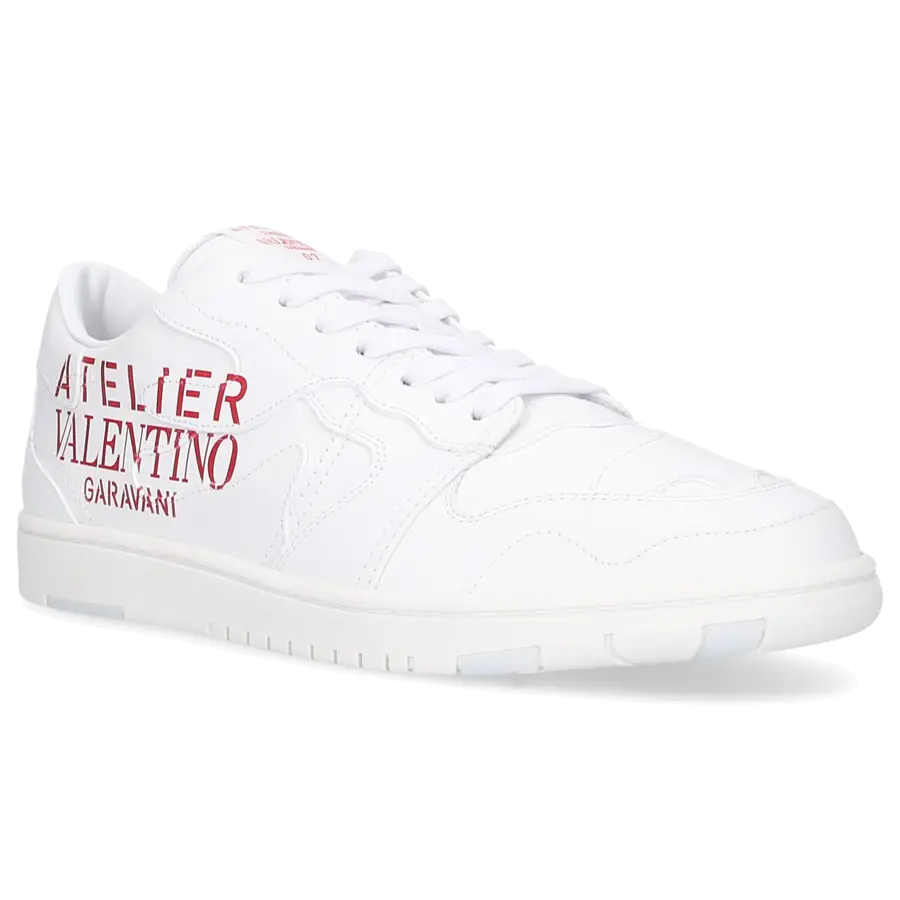 Valentino Garavani - Sneaker low ATELIER 07 CAMOUFLAGE Kalbsleder - weiß