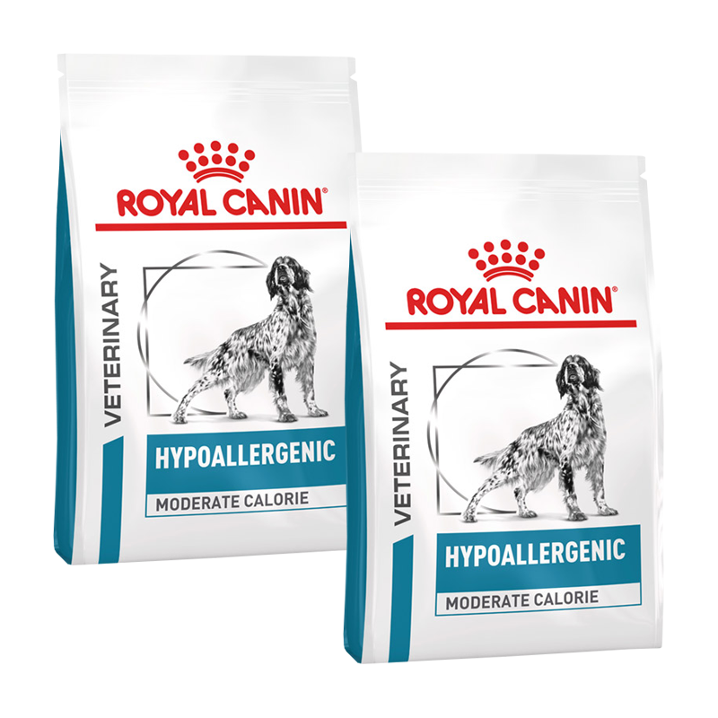 ROYAL CANIN Hypoallergenes Hundefutter ROYAL CANIN Veterinary Hypoallergenic Moderate Calorie 2x14 kg
