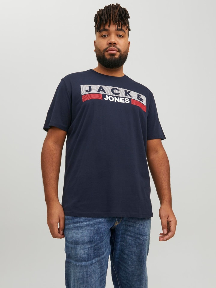 JACK & JONES PLUS T-shirt in Navy Blazer günstig kaufen