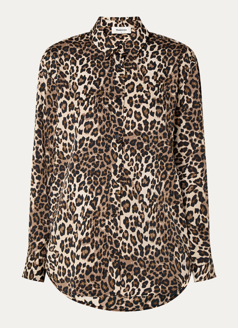 Bluză cu imprimeu leopard Modström Tipsy