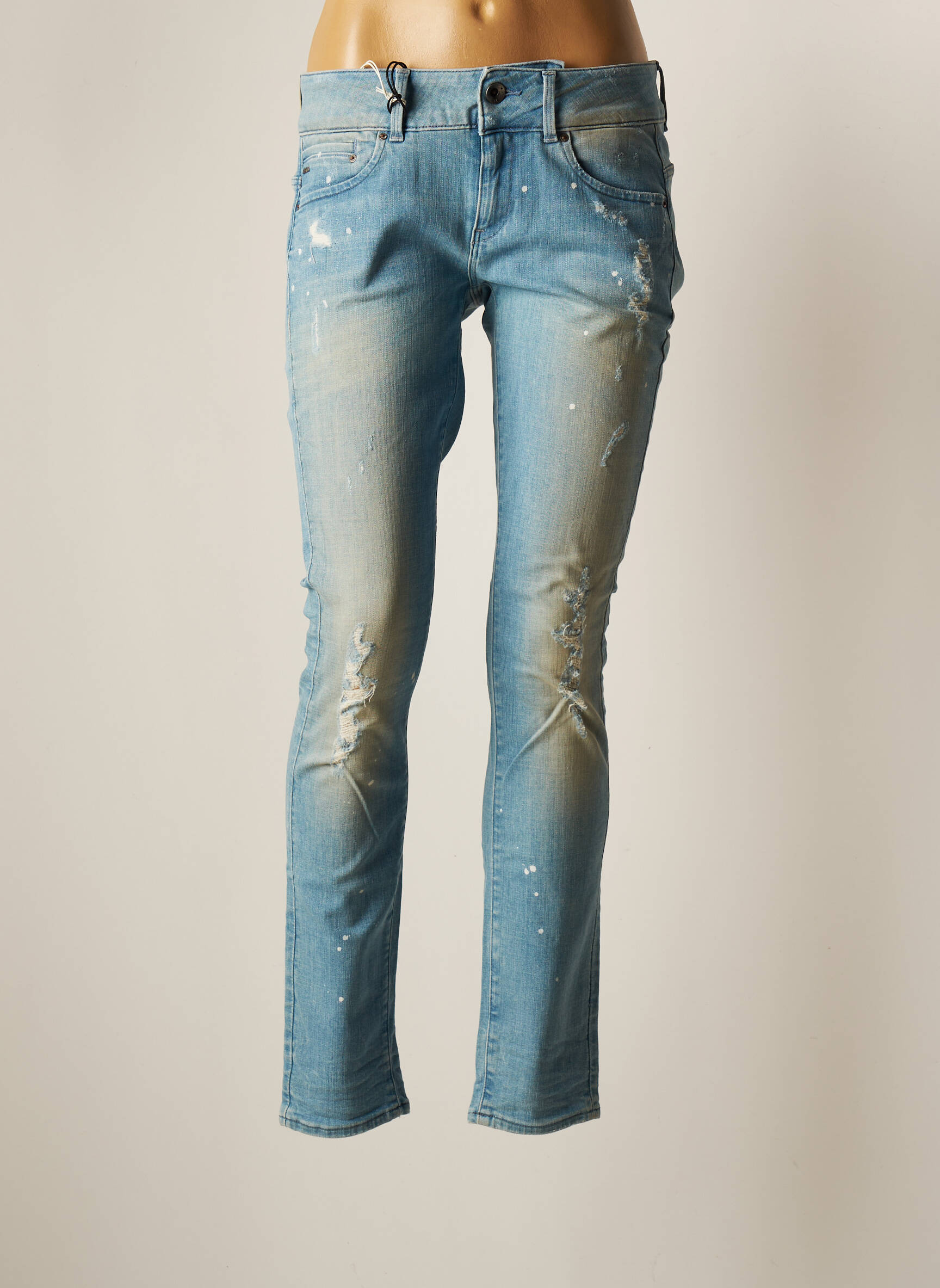 Raw 7 Jeans Coupe Slim Femme couleur bleu