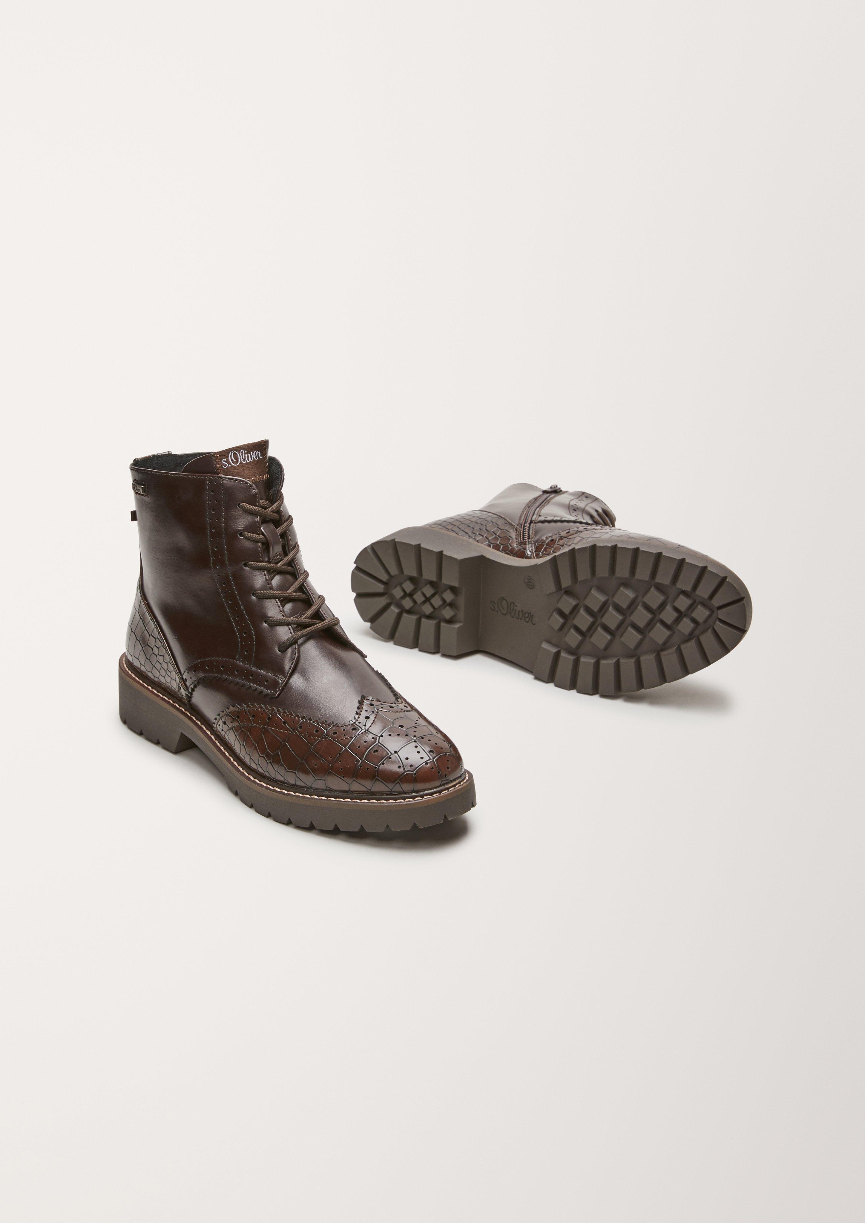 Brouge-Boots in Leder-Optik  101.107.101.25247-340