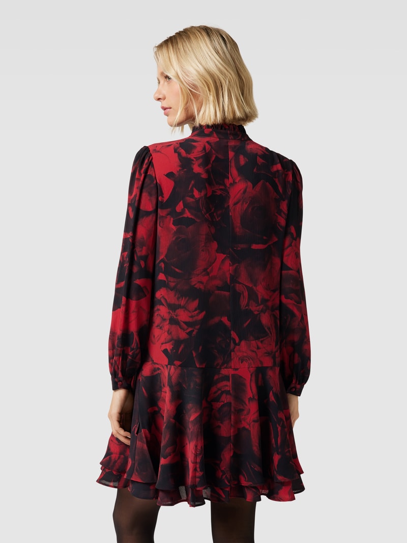 Minikleid mit floralem Muster Modell 'Kandras' in rot