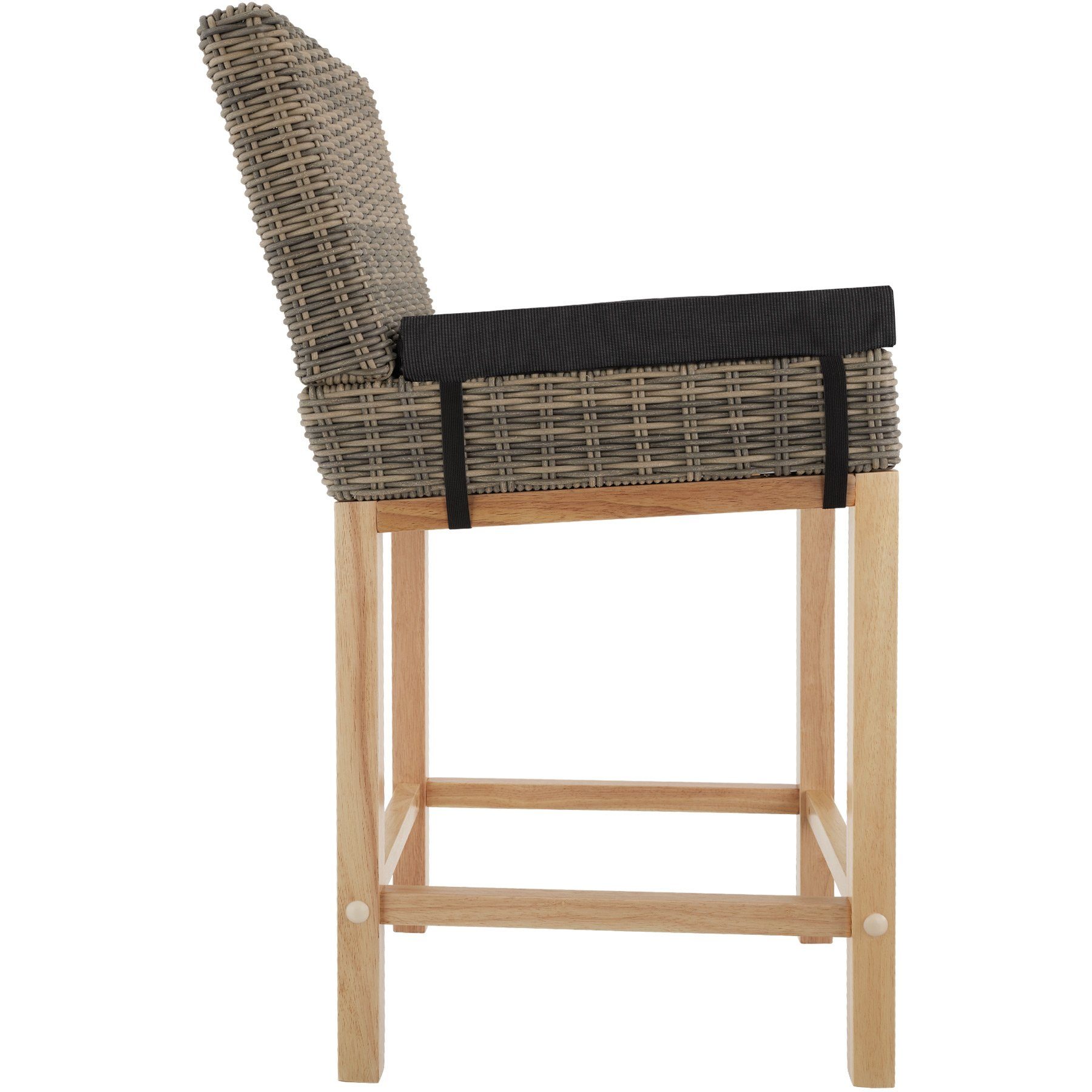 tectake Rattanstuhl Latina (1er, 1 St), UV-Beständig