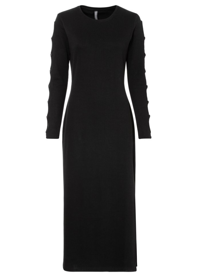 Midikleid mit Schlitz und Cut-Outs