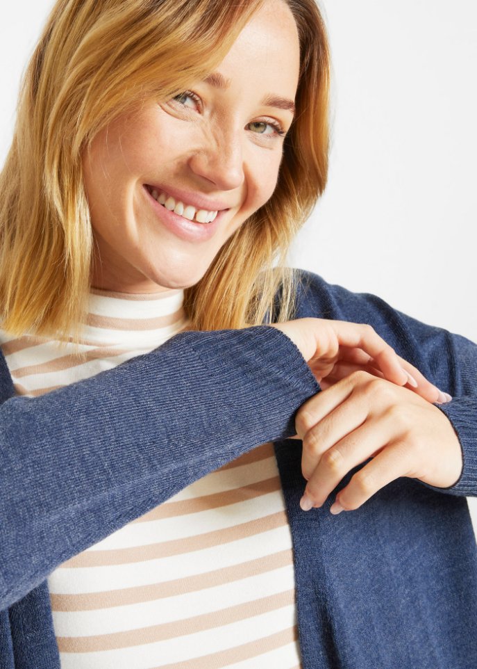 Offene Strickjacke