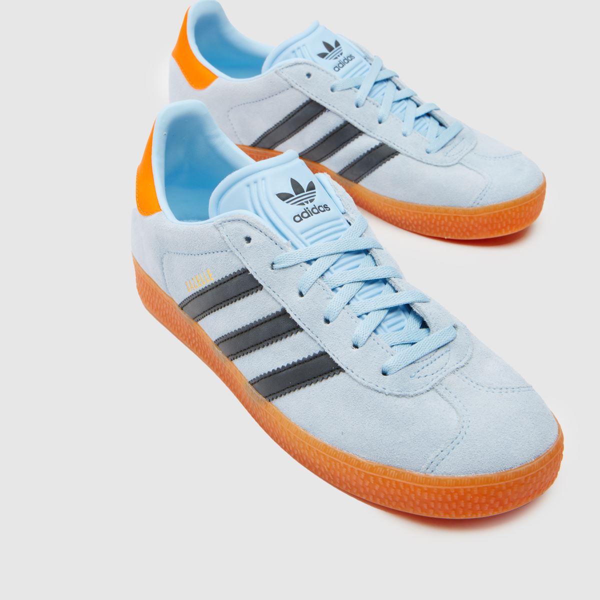 adidas ljusblå Gazelle Pojkar Ungdomsskor