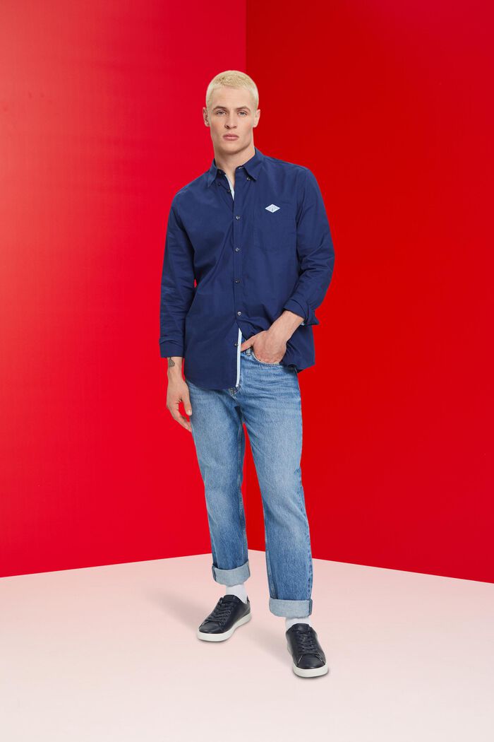 Button-Down-Hemd aus Baumwolle