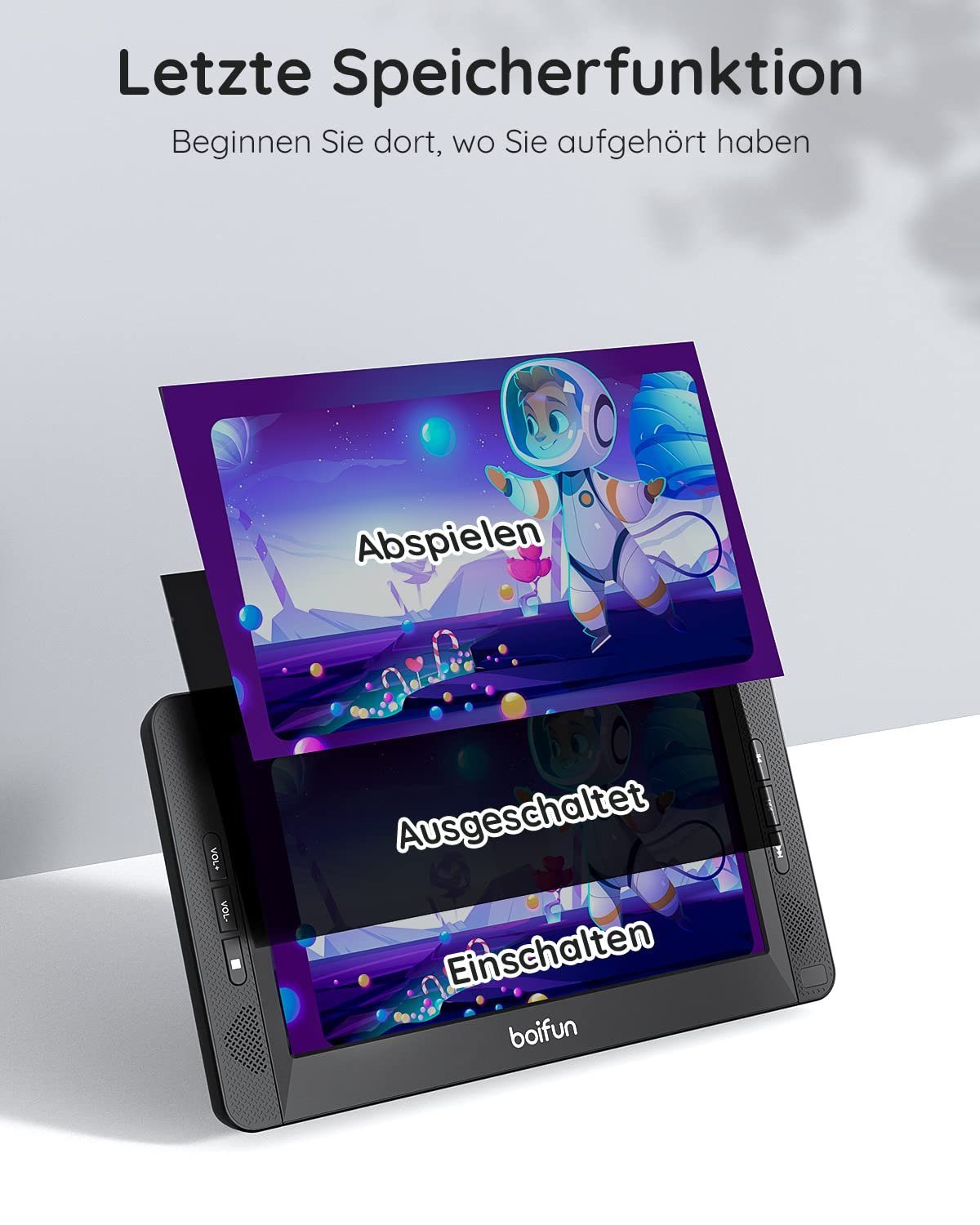 Boifun DVD Player Auto 2 Bildschirme 10,5