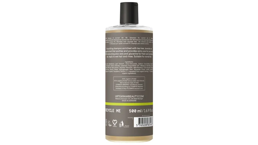 URTEKRAM Shampoo Tea Tree 500 ml