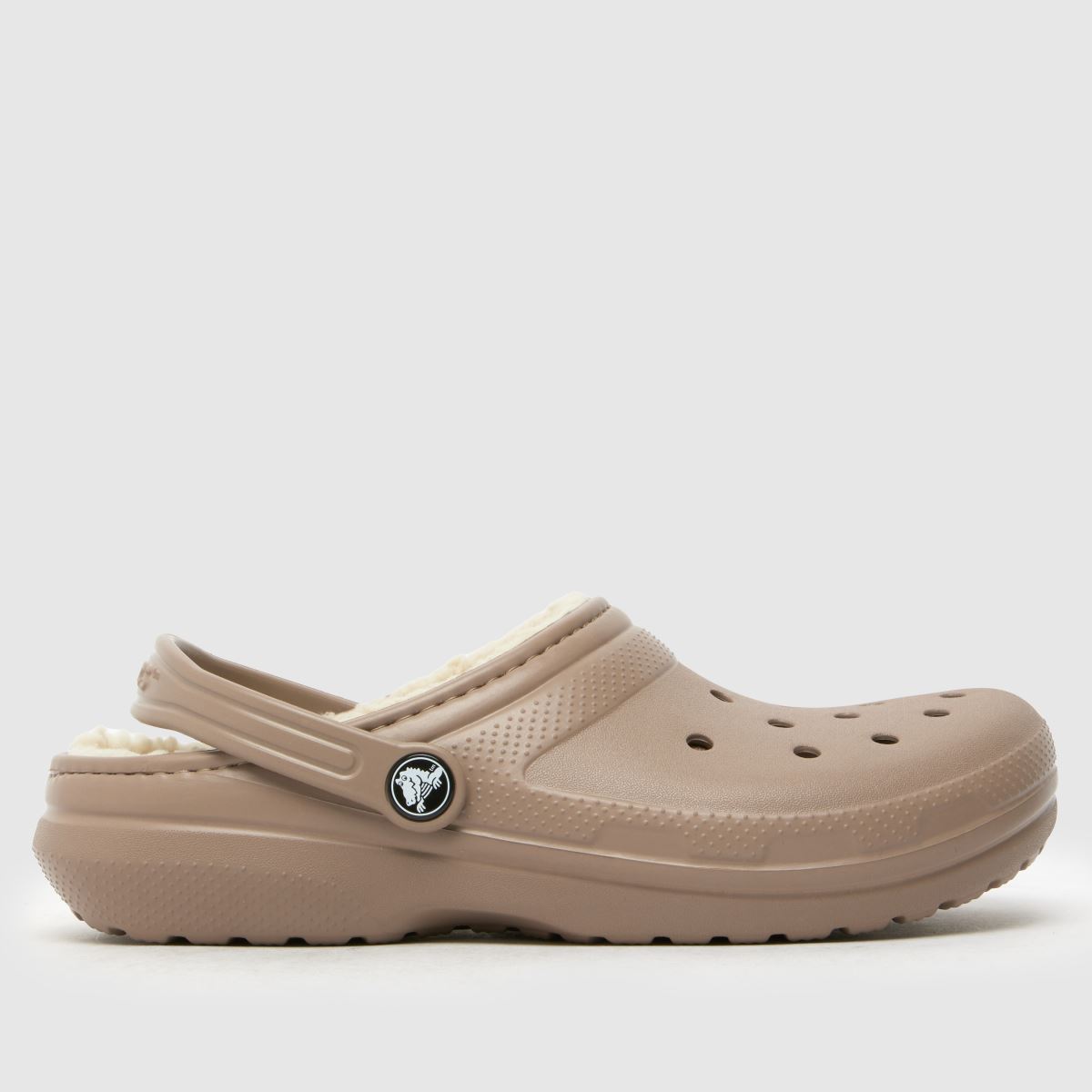 Crocs bež in rjavi klasični podloženi sandali za otroke