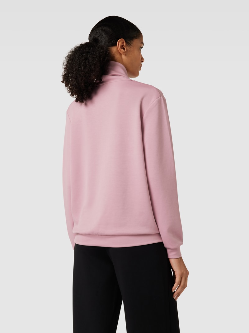 Sweatshirt mit Stehkragen Modell 'Banu' in altrosa