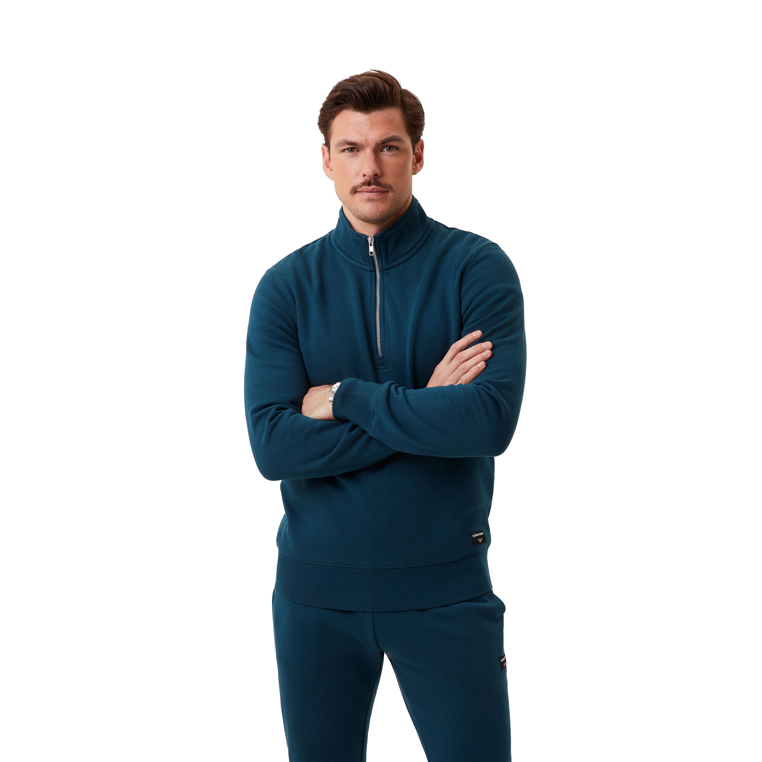 Centre Half-Zip Longsleeve Herren - Petrol