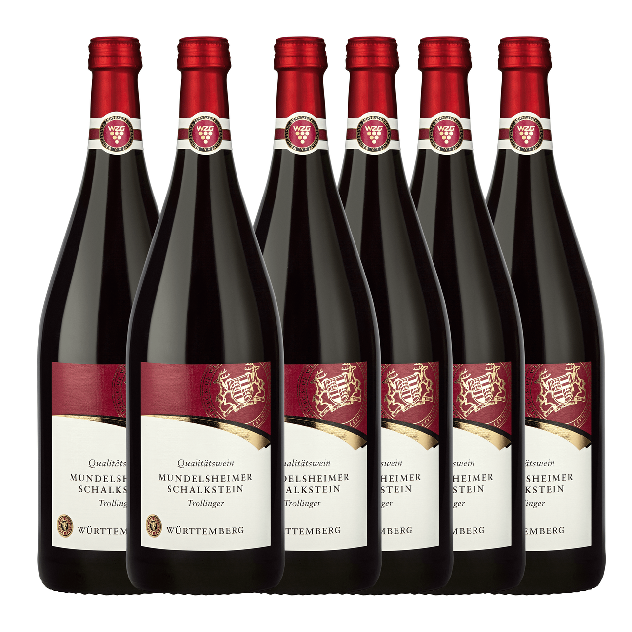 Württembergische WZG Mundelsheimer Schalkstein Trollinger Qualitätswein 1,0L 6er Karton