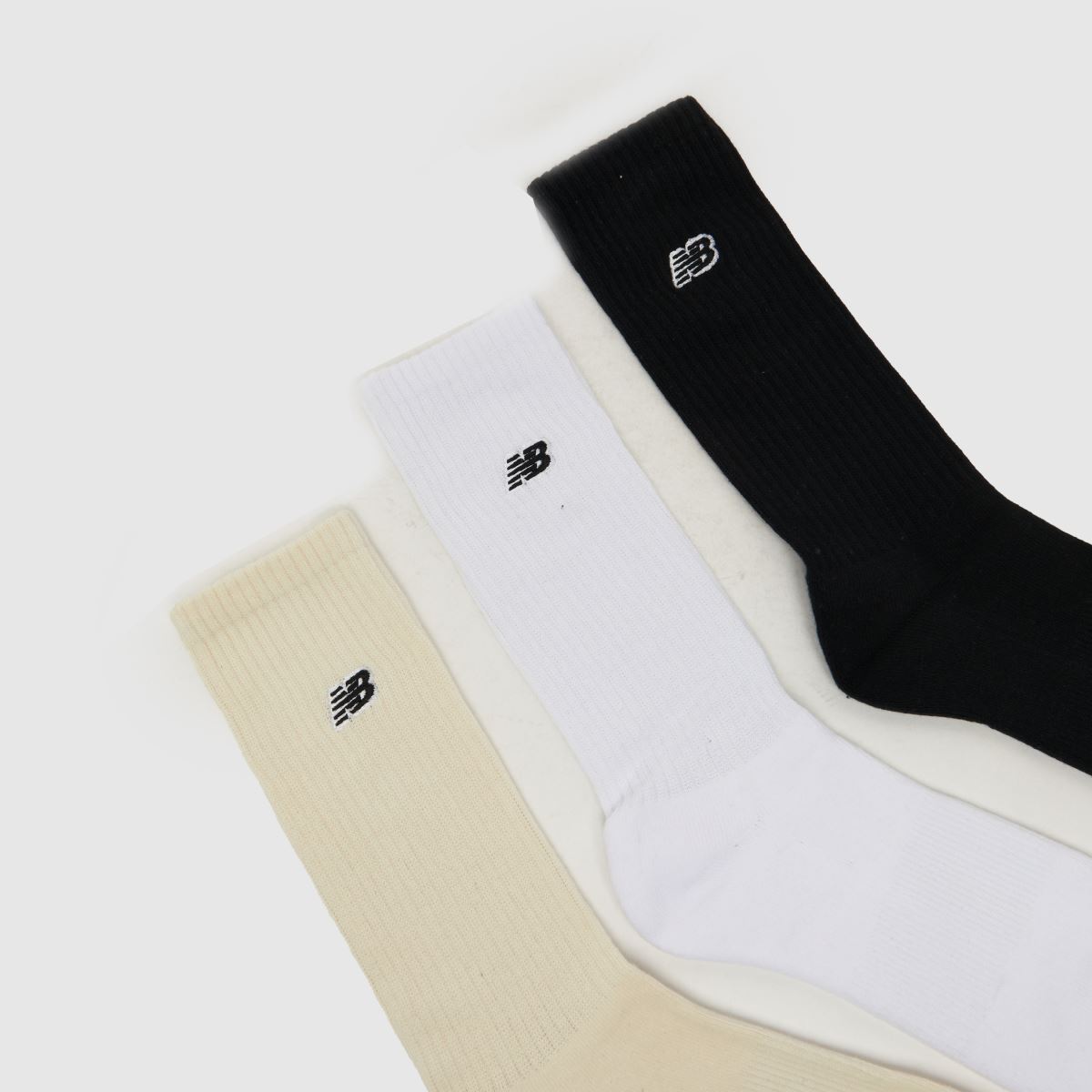 New Balance többszínű, kis logós, hosszú ujjú zokni, 6 db-os csomag