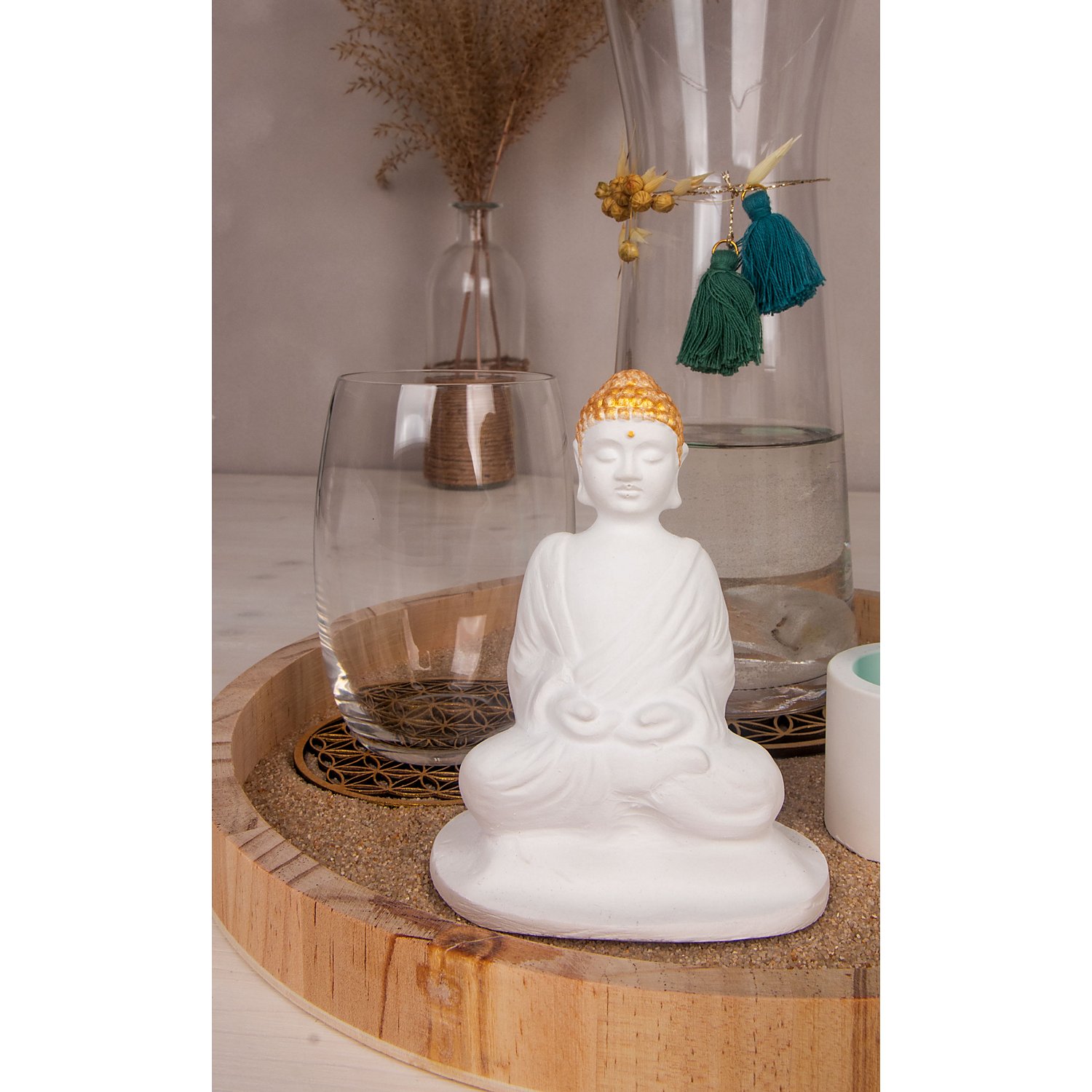 Gießform Buddha mit Halterung