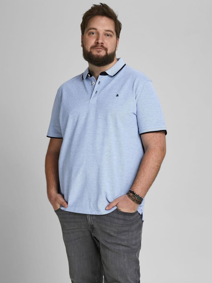 JACK & JONES PLUS Poloshirt in Bright Cobalt 1 günstig kaufen
