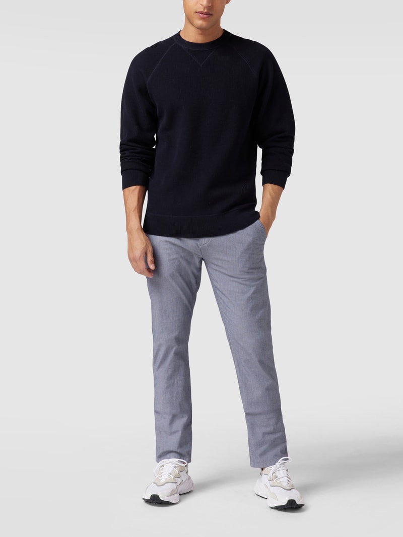 Slim Fit Chino mit Stretch-Anteil in marineblau