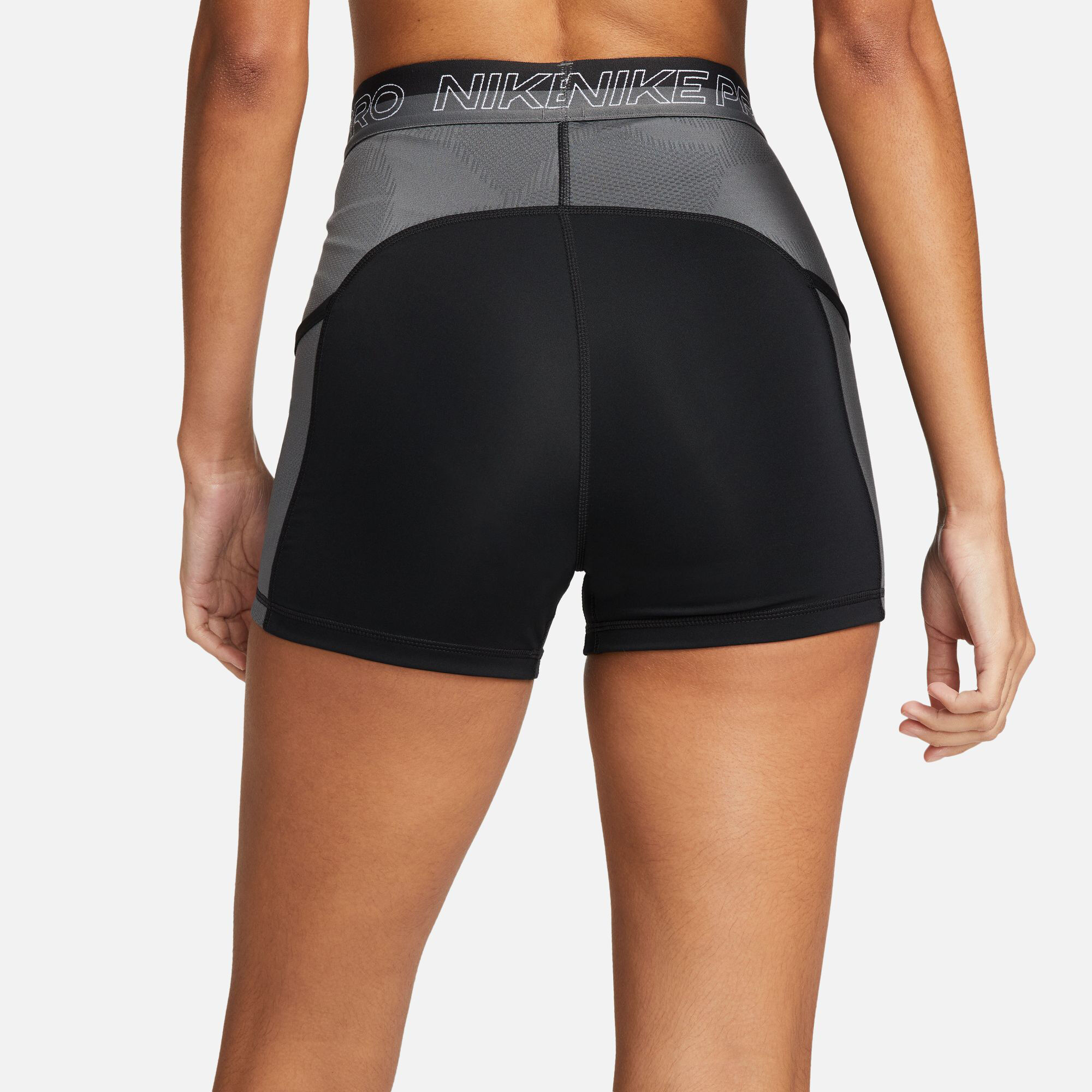 Dri-Fit Performance 3in Ballshort Damen - Schwarz, Grau