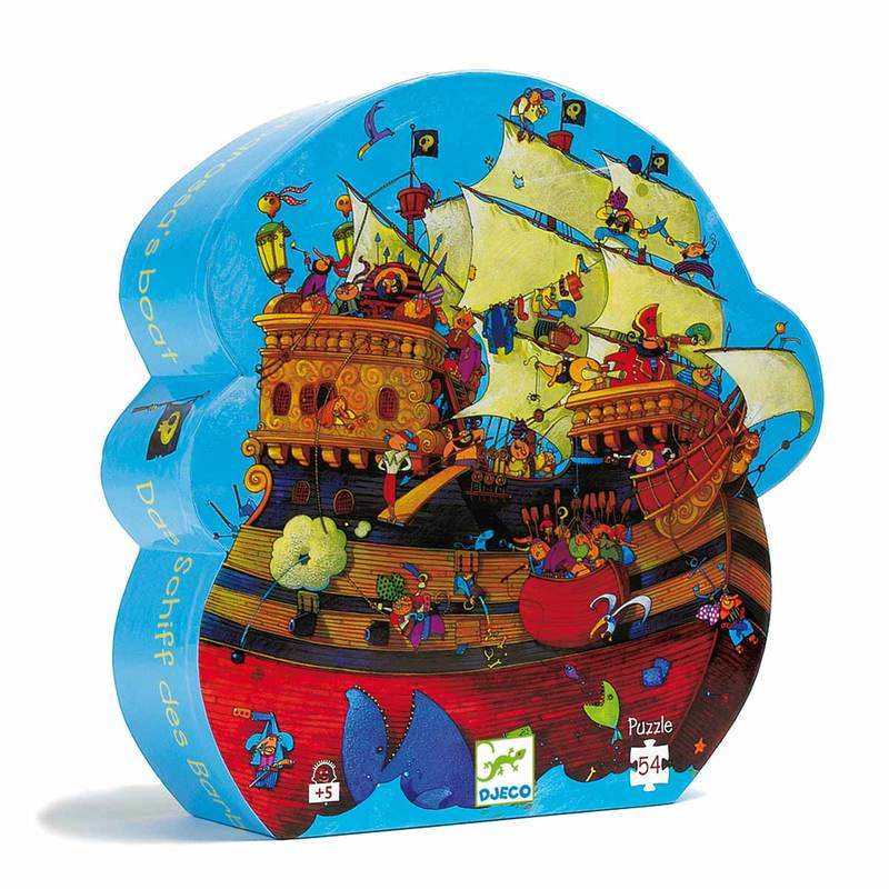 Puzzle Le bateau de Barberousse 54 pièces Djeco