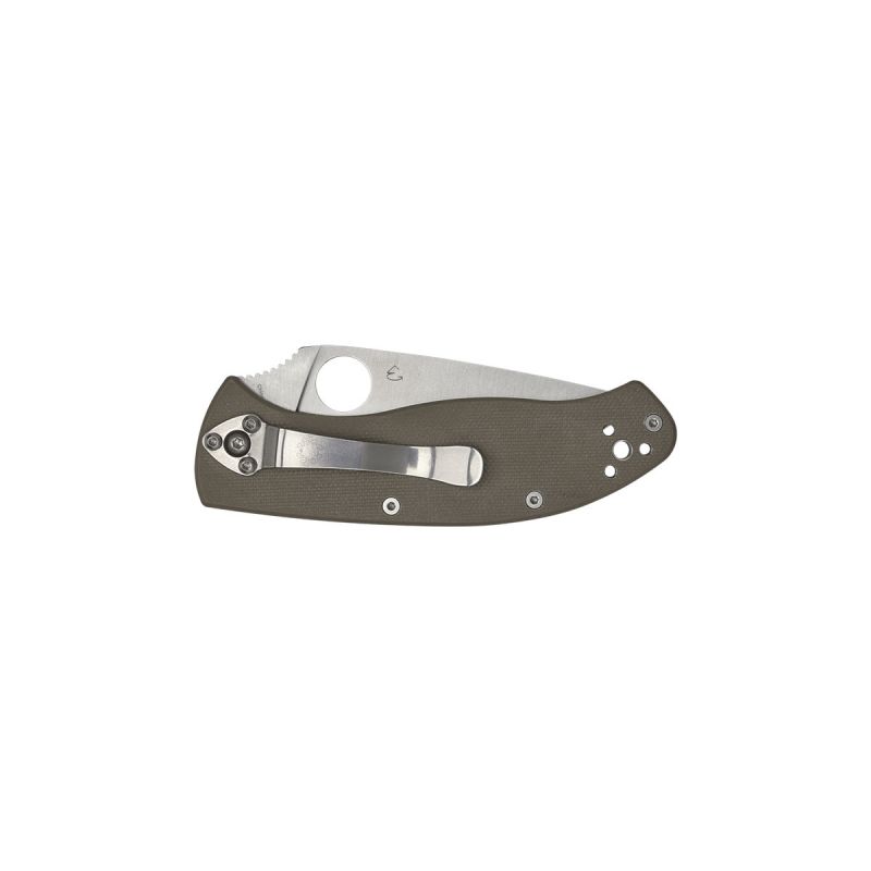 Spyderco Tenacious G-10 Brown CPM M4 plain C122GBNM4P