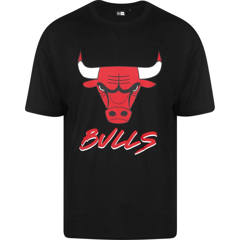 New Era NBA Script Mesh Chicago Bulls T-Shirt Herren