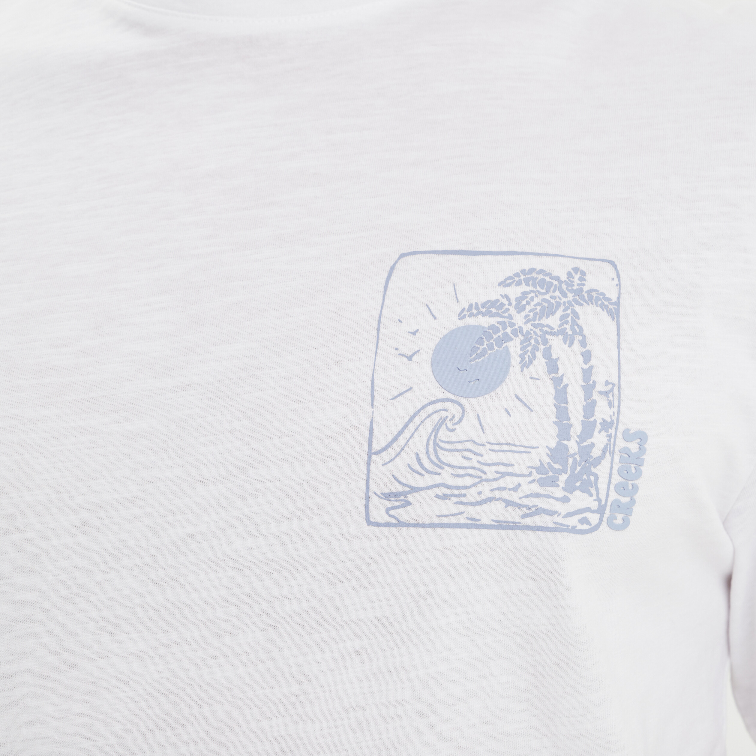 T-shirt oversize manches courtes Creeks blanc homme | La Halle