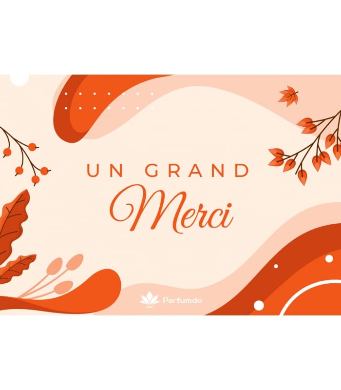 PARFUMDO-Carte Remerciement-Carte remerciement