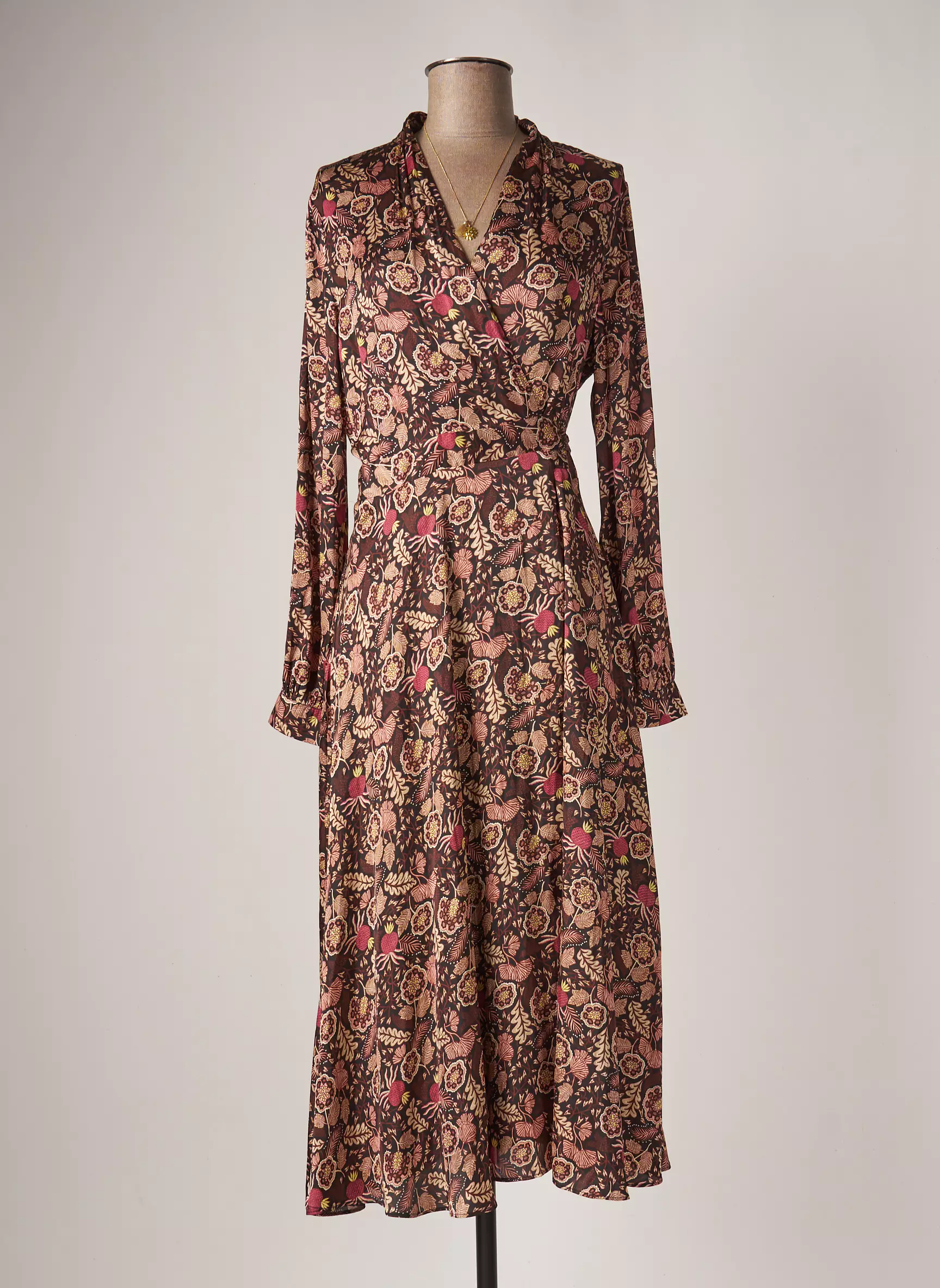 Maison Scotch Robes Longues Femme couleur marron