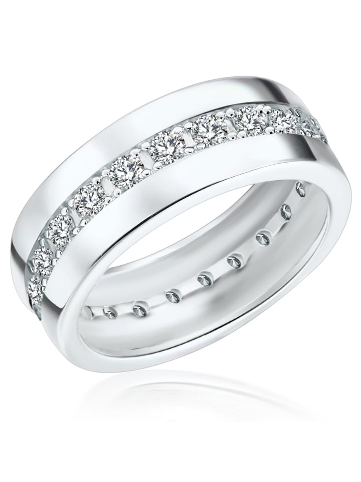 Rafaela Donata Ring Sterling Silber Zirkonia weiß in silber günstig kaufen