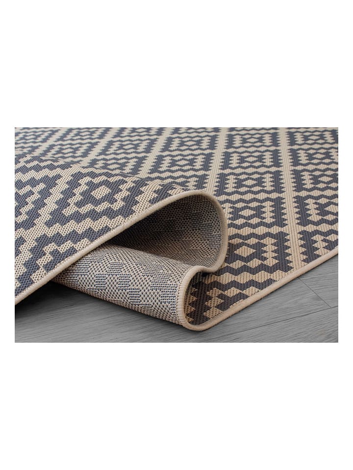 Flair Rugs Outdoor-Läufer in Anthrazit/ Beige günstig kaufen