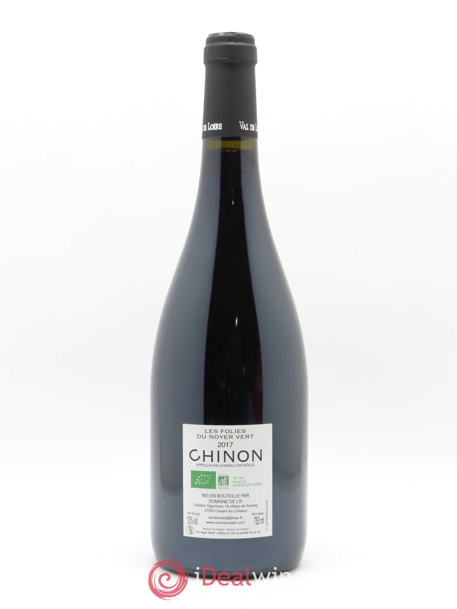 Chinon Les Folies du Noyer Vert Frédéric Sigonneau  2017 - Lot de 1 Bouteille
