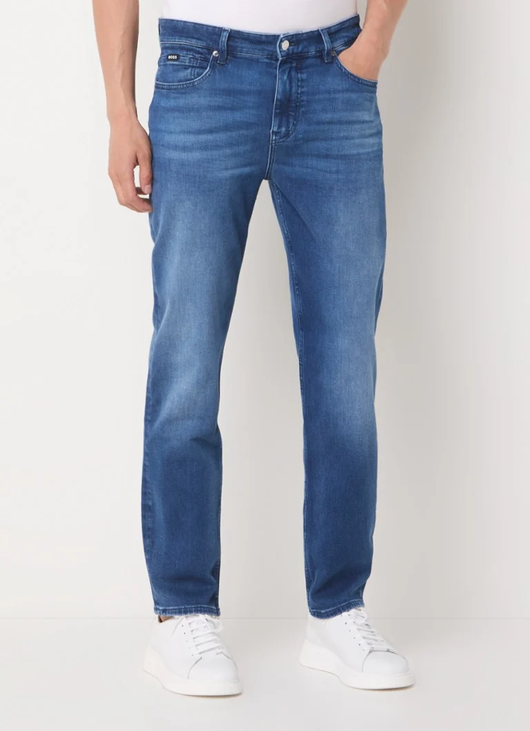 Calça jeans HUGO BOSS H-Re.Maine de corte regular, lavagem média.