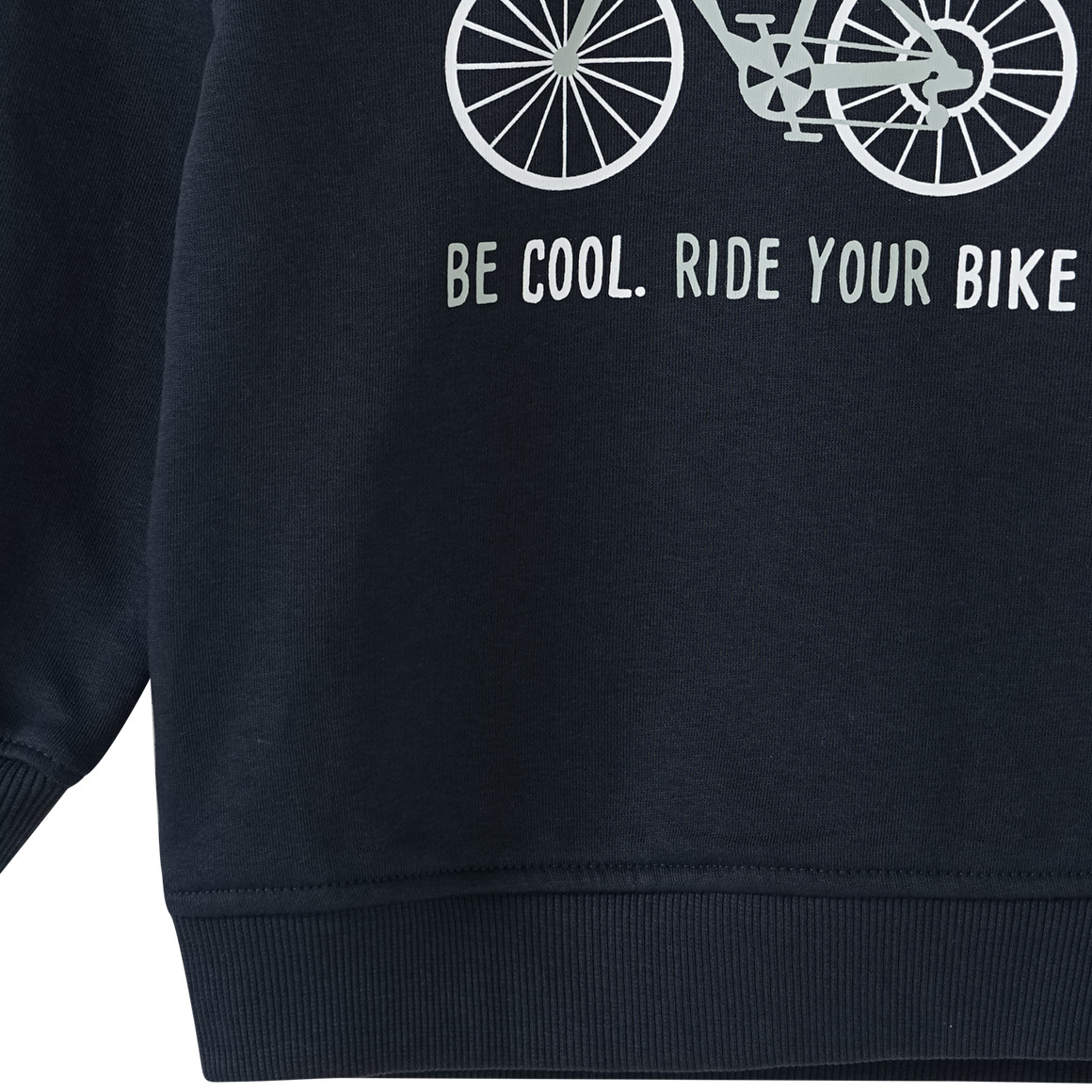 Jungen Sweatshirt mit Fahrrad-Motiv