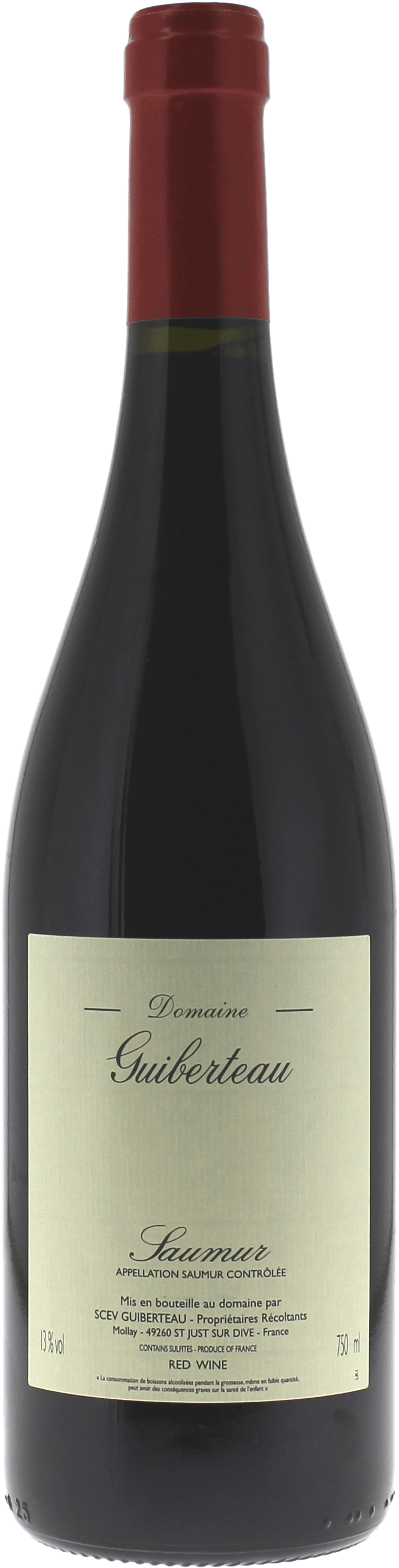 Saumur rouge domaine guiberteau 2019