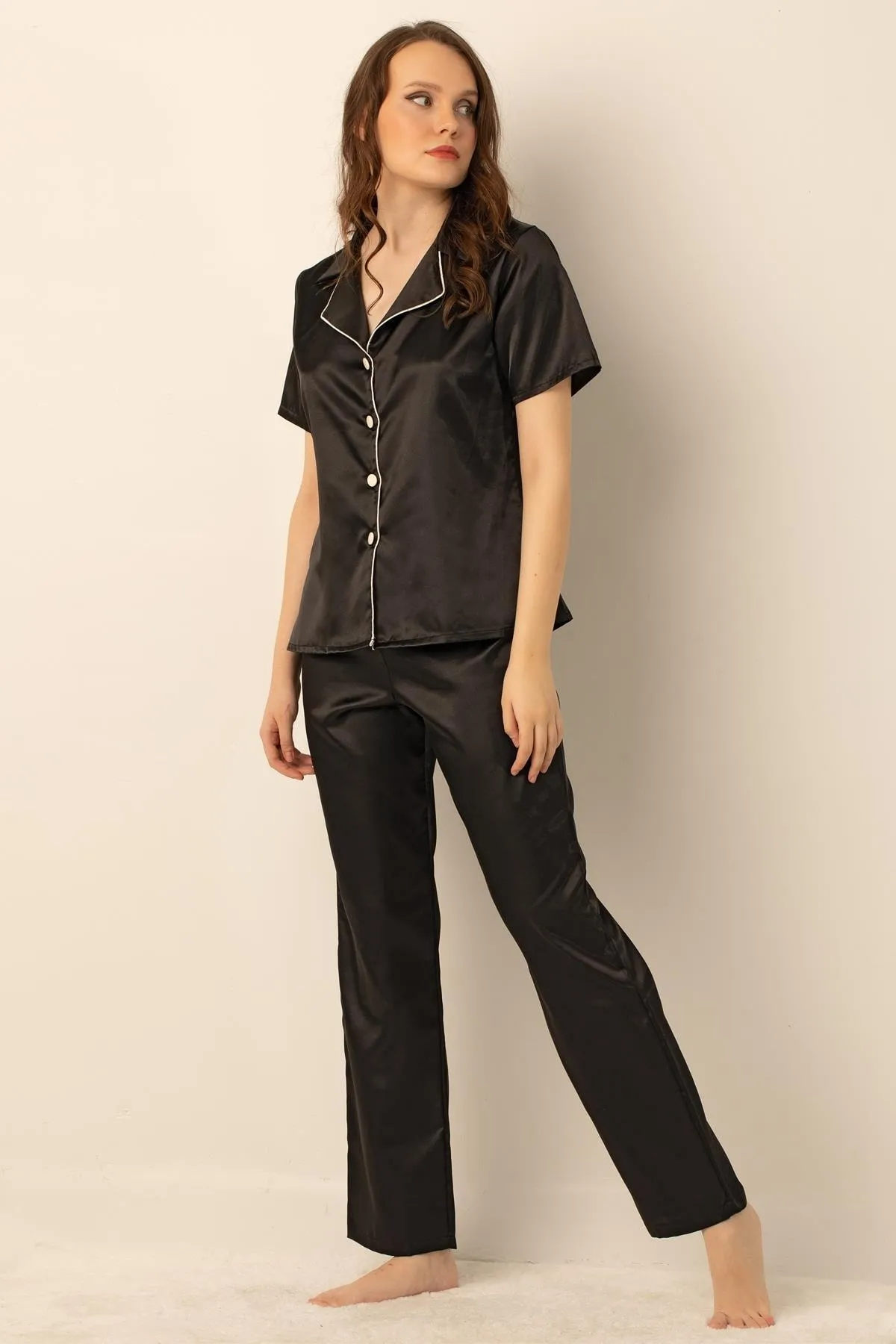 Miorre  Satin-Pyjama-Set für Damen