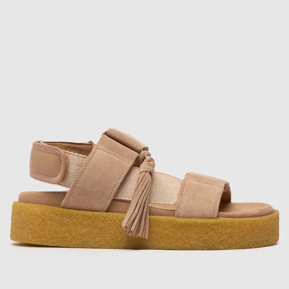 Clarks Originals – Beige sandaler i crêpe