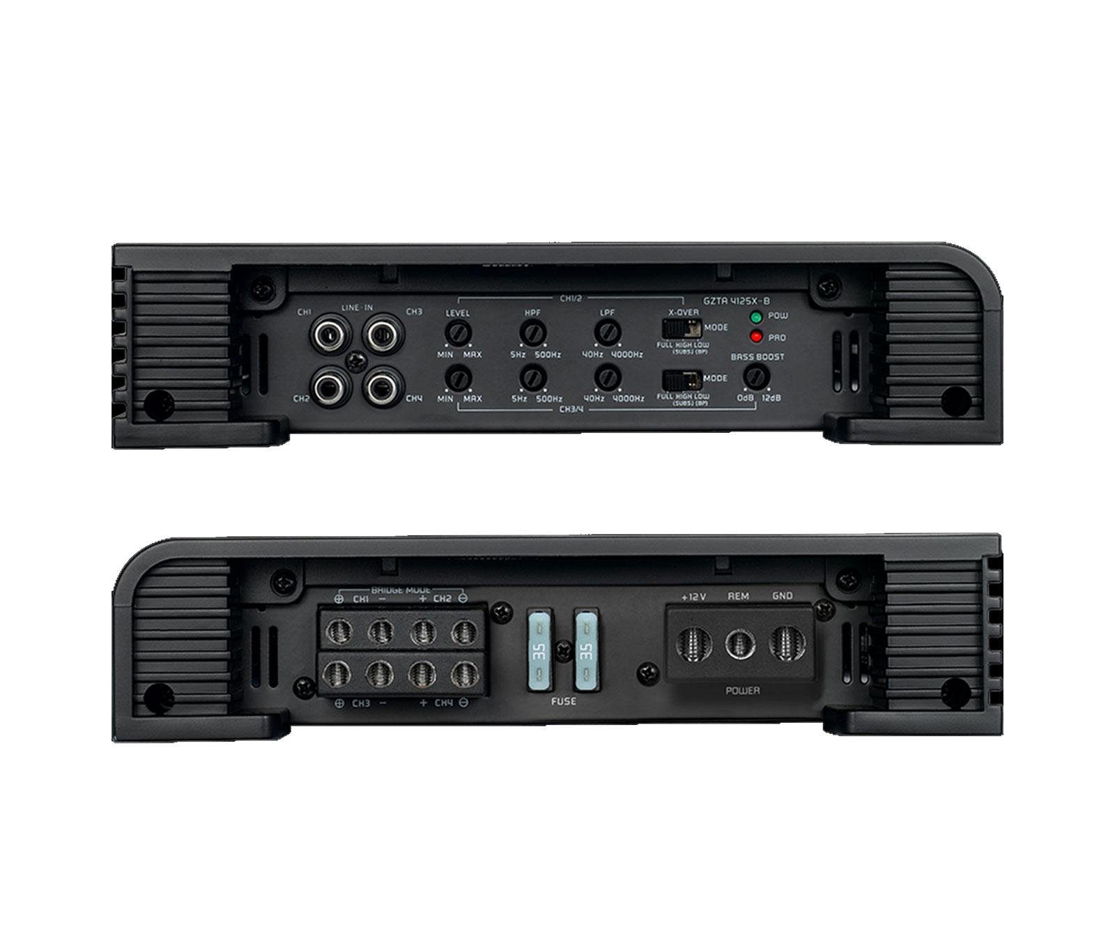Ground Zero GZTA 4125X-B 4-Kanal High-Quality Verstärker Auto Endstufe 640 Watt Audioverstärker