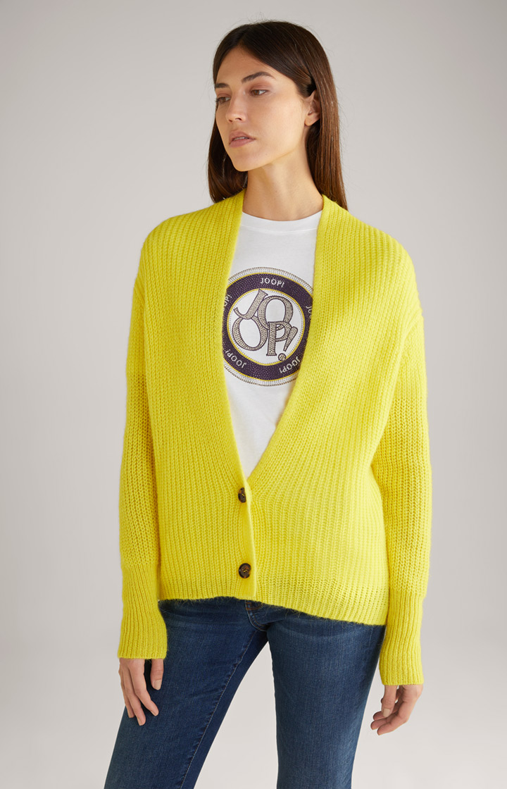 Strickjacke in Gelb
