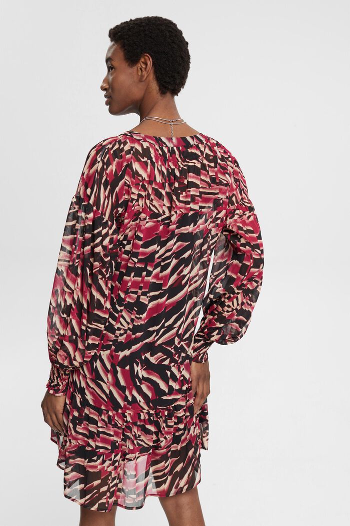 Chiffon-Kleid mit Muster