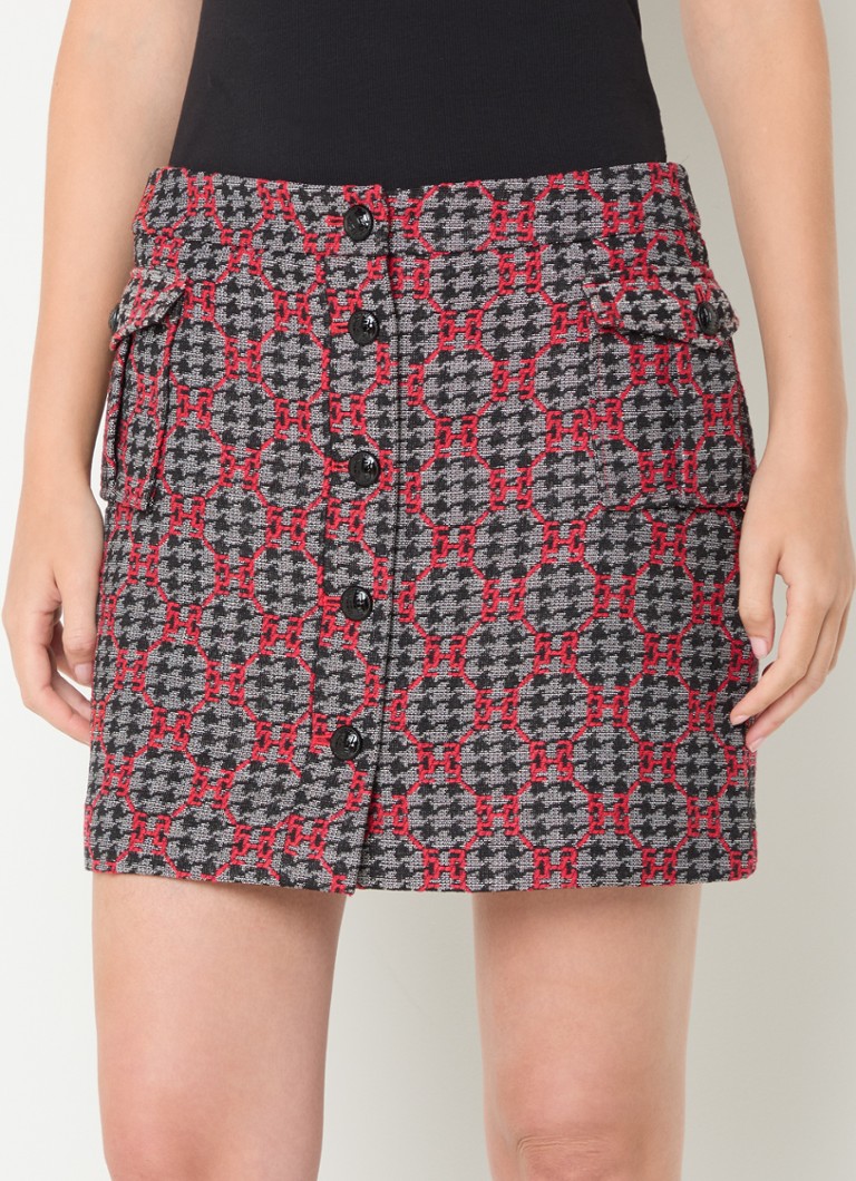 Fifth House  Delphy minirok met logoprint en opgestikte zakken