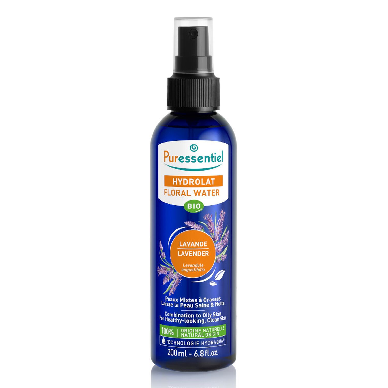 Puressentiel Hydrolat de Lavande BIO Peaux Mixtes à Grasses 200 ml