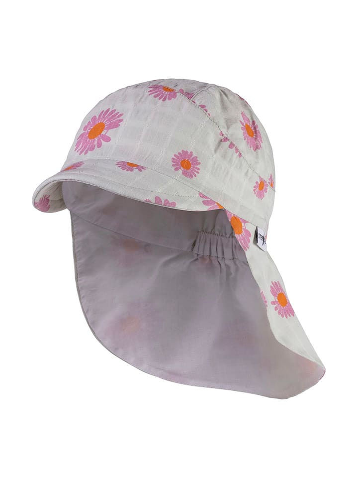 Sterntaler Nackenschutzcap in Hellgrau/ Pink günstig kaufen