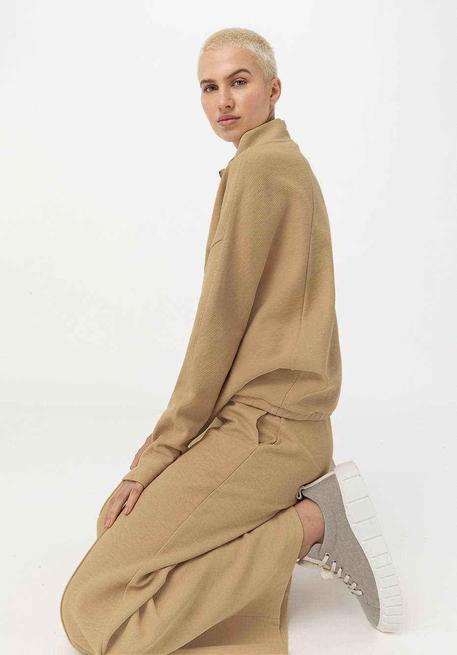 Oversized Sweatshirt aus Bio-Baumwolle mit Kapok